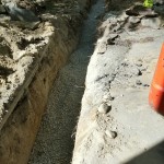 Excavated Trench Ready For Line